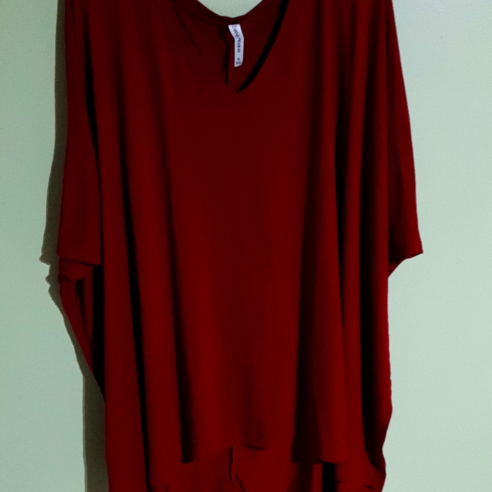 Zenana Premium wine colored tunic size XL